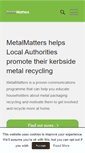 Mobile Screenshot of metalmatters.org.uk