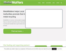 Tablet Screenshot of metalmatters.org.uk